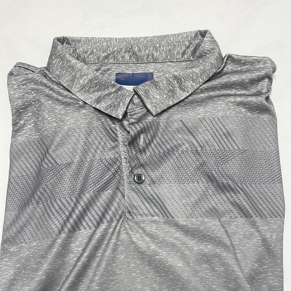 Jack Nicklaus Staydri Golf Shirt Short Sleeve gray Golden Bear Size XXL wicking